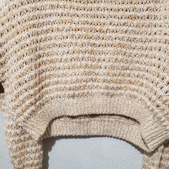 Free People coconut wide knit chunky sweater xs but oversized - Picture 7 of 7